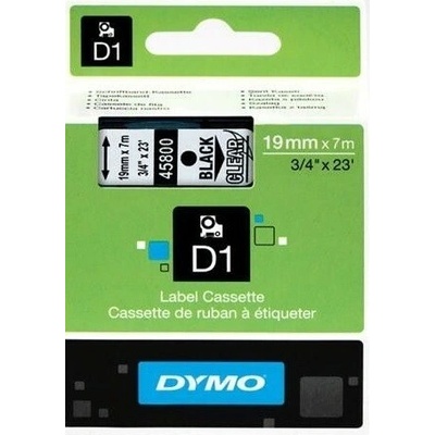 DYMO páska D1 19 mm x 7 m čierna na priehľadnej S0720820
