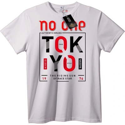 NOONEBRAND Тениска TOKYO Изгряващо Слънце Състезателна Звезда - L, White