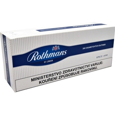 Rothmans blue cigaretové dutinky 200 ks