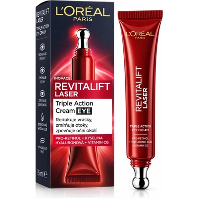 L'Oréal Revitalift Laser Triple Action Cream EYE 15 ml – Hledejceny.cz