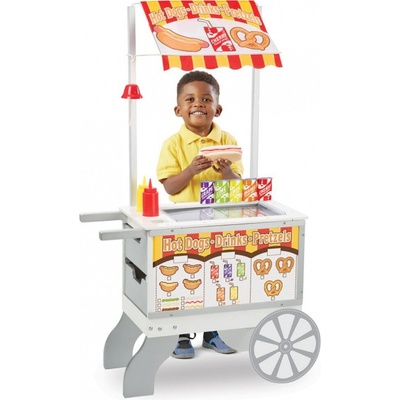 Melissa & Doug dřevěný prodejní vozík s občerstvením a zmrzlinou