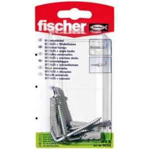 Fischer УНИВЕРСАЛЕН ДЮБЕЛ С КУКА Ф6Х35ММ 4 БРОЯ fischer ux wh k (4006209946237)