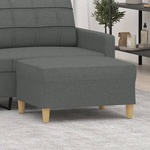 vidaXL Табуретка, Тъмносив, 70x55x41 см, Плат (349272)