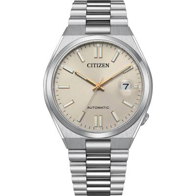 Citizen Мъжки часовник CITIZEN Tsuyosa Automatic NJ0151-88W, Сребрист / Бежов (CITNJ0151-88W)