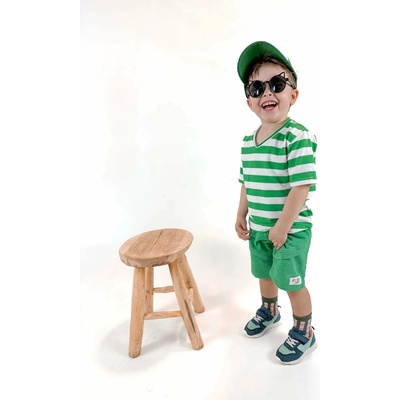 Funkids chlapecké triko bílo-zelené