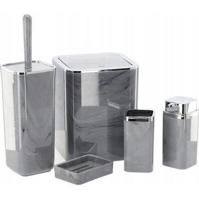 HowHomely DD0541 Gris 5 ks šedá chróm