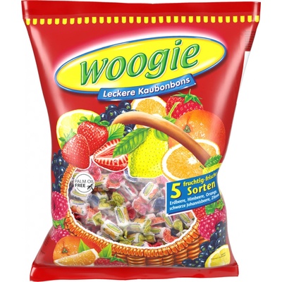 Woogie Žvýkací bonbony v 5 ovocných variantách 500 g