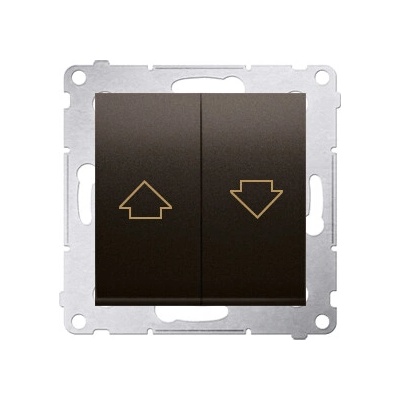 Simon Ovládač žalúzií tlačidlový 10A/250V (PS) bronz matná metalíza SIMON54Pre