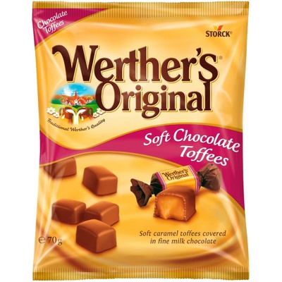Storck Werther's Original měkké karamely v mléčné čokoládě 70 g
