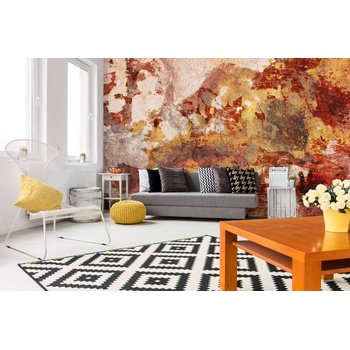 DIMEX ART s. r. o Самозалепваща се флизелинова фототапета напукана мазилка на стена 375 x 250 см