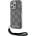 KARL LAGERFELD Кейс Karl Lagerfeld IML Mono KL Pattern & Cord за iPhone 15 Pro, черен (3666339258269)