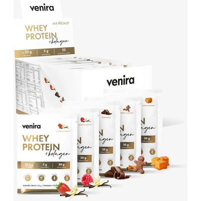VENIRA whey proteín s kolagénom 900 g