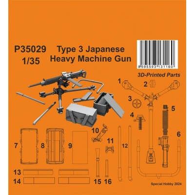 Special Hobby Type 3 Japanese Heavy Machine Gun 1:35