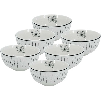 by inspire Porcelánová miska Linea Dash 14 cm 6 ks