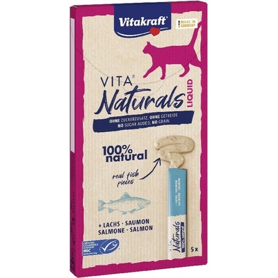 Vitakraft Vita naturals liquid snack losos 5 x 15 g