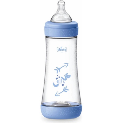 Chicco Perfect 5 dojčenská fľaša Fast Flow Blue 300 ml