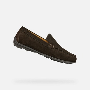 Geox Тъмнокафяви мъжки мокасини Geox Spherica EC16 Geox | Kafyav | МЪЖЕ | 41 1/2