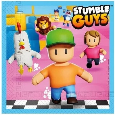 Procos Ubrousky papírové EKO Stumble Guys 33x33cm 20ks