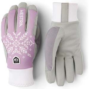 Hestra Дамски ръкавици Hestra Women's XC Primaloft 5 Finger Gloves - Syringa Print - размер 7 (EU) (202-4285-0513)
