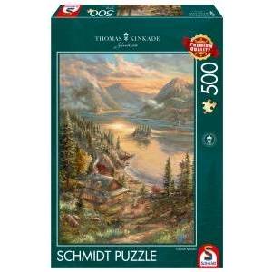Schmidt Spiele Puzzle PQ 500 Thomas Kinkade on Lake G3