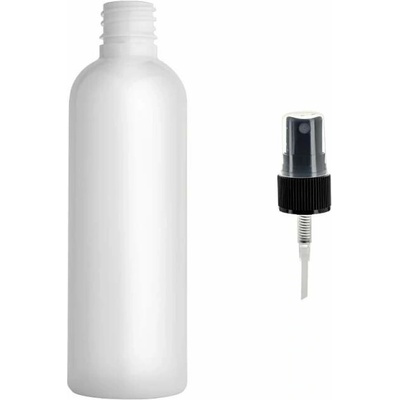 Via Plastová lahvička bílá s Černým kosmetickým rozprašovačem 100 ml