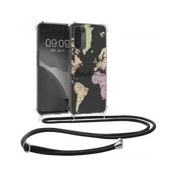 Image 1 of kwmobile Прозрачен калъф за Oppo A74 (5G) / A54 (5G) - черен