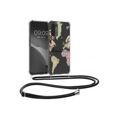 kwmobile Прозрачен калъф за Oppo A74 (5G) / A54 (5G) - черен