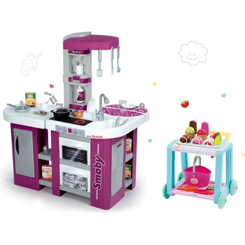 Smoby Set kuchynka Tefal Studio XL so zvukom a vozík so zmrzlinou Délices