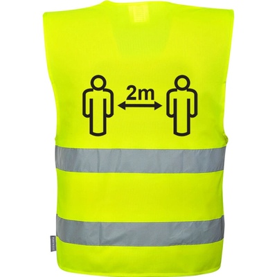 Portwest C406 Hi Vis vesta 2m sociálny odstup Žltá