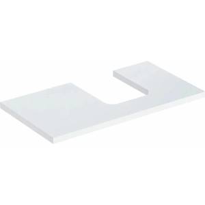 Geberit Плот за мивка Geberit One с десен изрез 90 см, гланцово бяло (505.313.00.1)