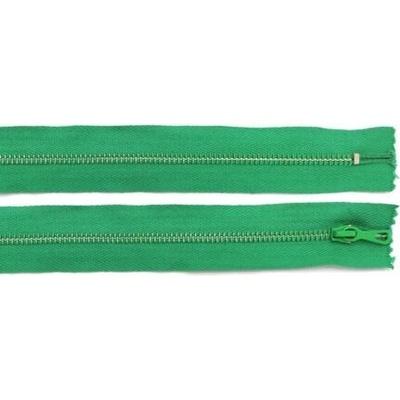 Zip kovový nedělitelný No 5 délka 20 a 22 cm barva 17 zelená
