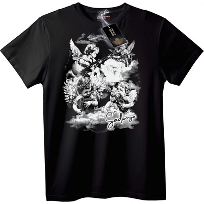 NOONEBRAND Тениска Angel Music Band - 2XL, Black