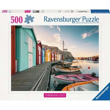 Ravensburger Пъзел Ravensburger от 500 части - Къщи за лодки в Смьоген (12000847)