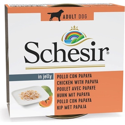 Schesir Dog Adult Kuracie filety s papájou 150 g