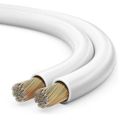 Sonero sonero® 100 meters 2x1.50mm2 CCA speaker cable / speaker cable, color: white - S-SC2150W-100