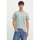 Calvin Klein Jeans Памучна тениска Calvin Klein Jeans в зелено с принт J30J325687 (J30J325687)