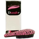 Hřebeny a kartáče na vlasy Detangler kartáč na rozčesávání vlasů s rukojetí růžová zebra