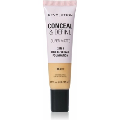 Makeup Revolution Conceal & Define zmatňujúci make-up F8.5NW 23 ml