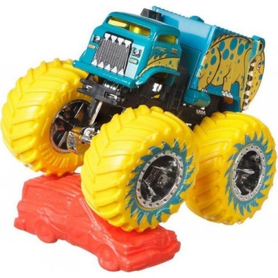 Mattel Hot Wheels Monster trucks kaskadérské kousky Will Trash It All Yellow Dino