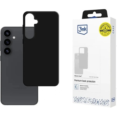 3mk Protection Силиконов калъф 3mk за Samsung Galaxy S25 - черен (5903108628747)