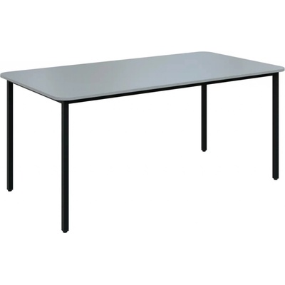JSBR 170 N jídelní stůl kovová podnož černá deska 18 mm 1700 x 900 mm šedá