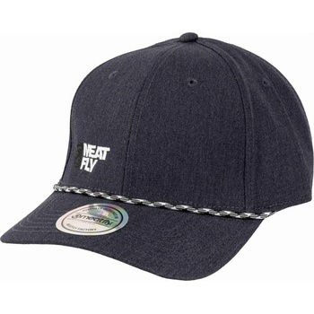 Meatfly шапка с равна козирка Dustin Flexfit Recycled Anthracite / White Decent Revital | Сива | Размер Meatfly | Siv | МЪЖЕ | ONE SIZE