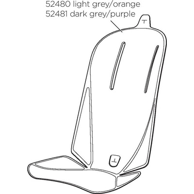 Mäkká vložka Dark Grey / Purple Thule 52481