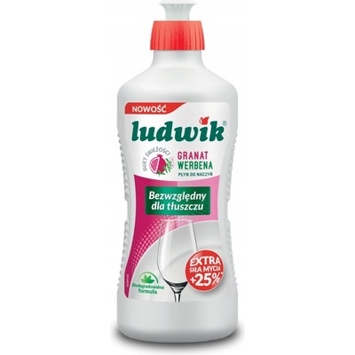 Ludwik Tekutý prostriedok na umývanie riadu Granátová verbena 450 ml