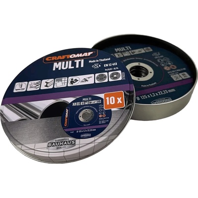 Craftomat Rezný kotúč 125 x 1,2 x 22,23 mm 4688239 10 ks
