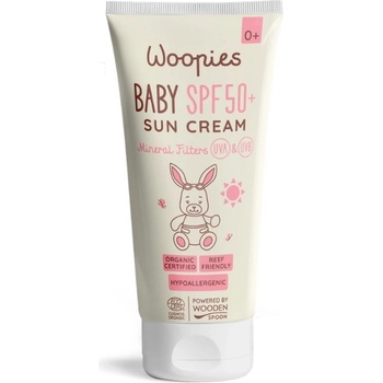 Wooden Spoon Бебешки слънцезащитен крем Wooden Spoon Woopies - SPF50+, 100 ml