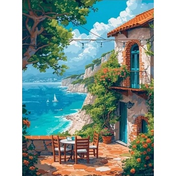 Norimpex - Puzzle Diamant painting: Cliff view 30x40cm - 1 - 39 piese