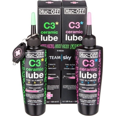 Muc-Off C3 Dry & Wet Lube Pack 2x120 ml