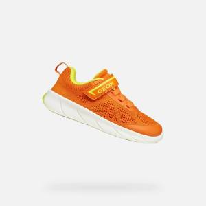 GEOX Оранжеви детски barefoot спортни обувки Geox Foot-run Geox | Oranzhev | Момчешки | 24