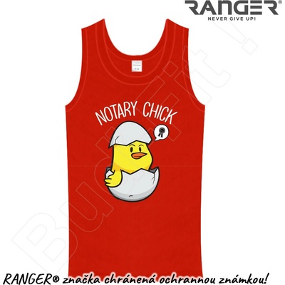 Ranger tielko motív Notary Chick červená